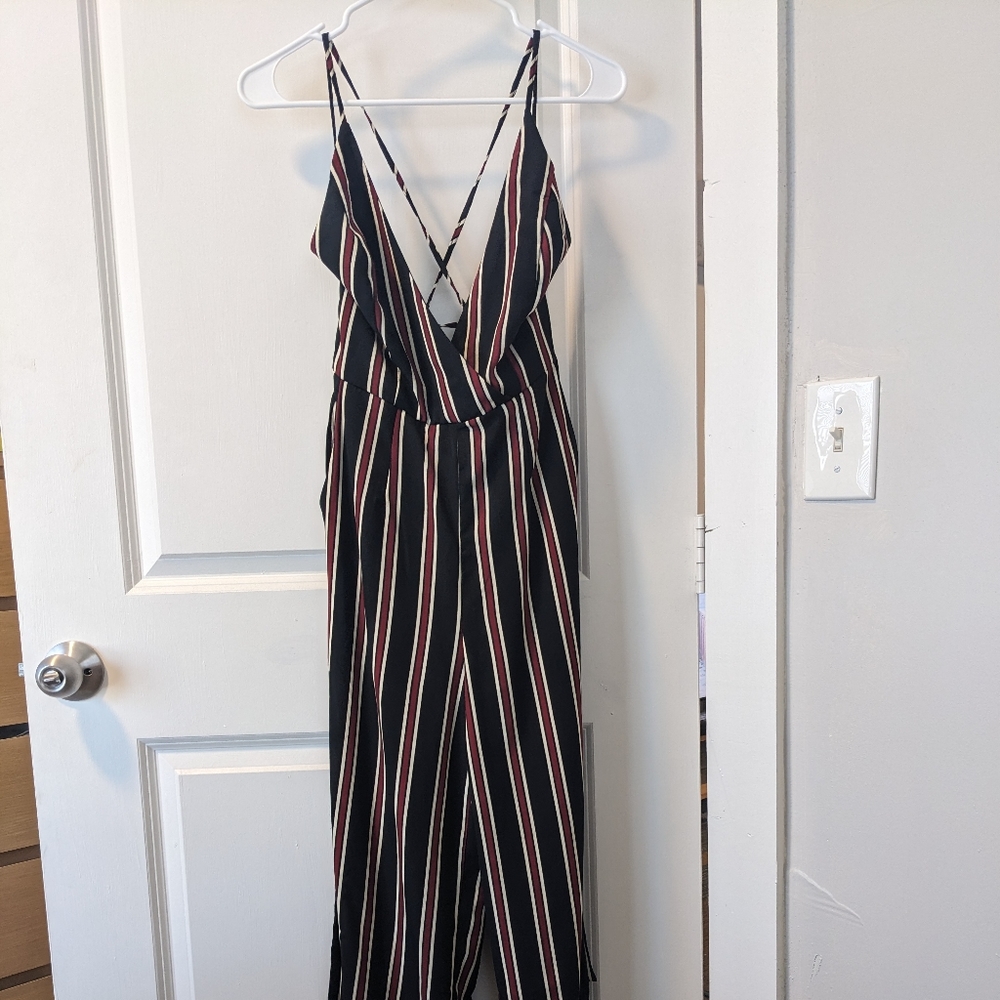 Striped Jumpsuit